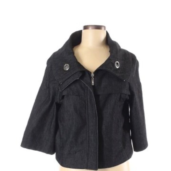 Sandro Sportswear Jacket, Black, Zip Up, Size Small - Picture 4 of 16